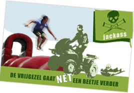 Jackass niet voor angsthazen