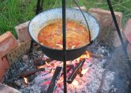 Zelfgemaakte Goulash soep