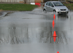 Slalom oefening Anti slipcursus