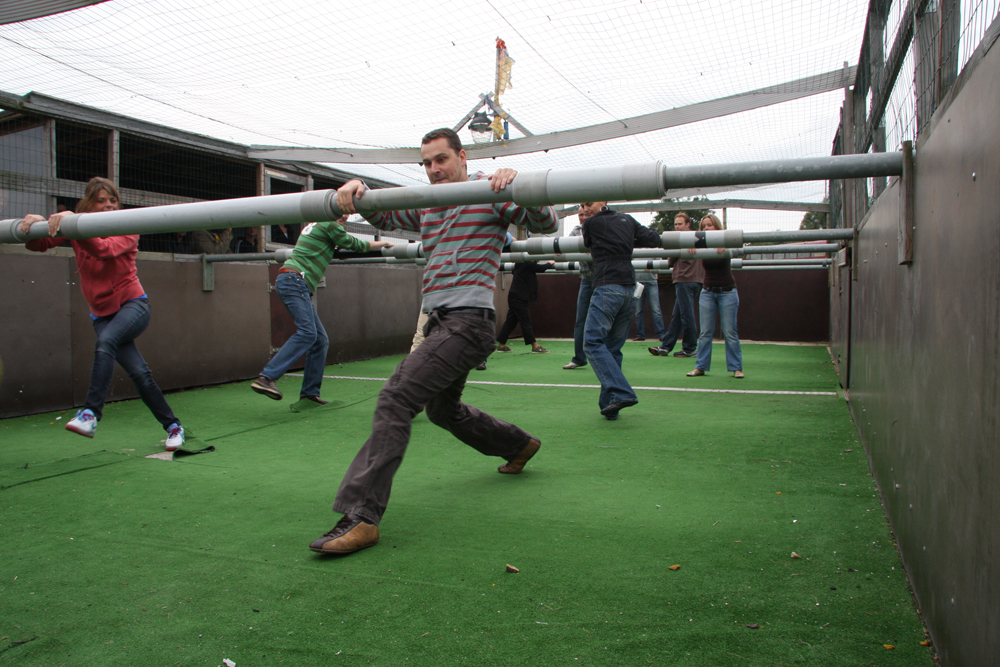 CHmiss Mini Tafelvoetbalspel - Interactief Speelgoed Voor 2 Spelers Met 6 Ballen